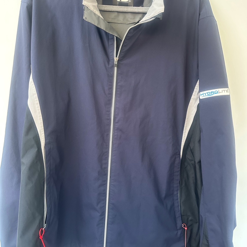 FootJoy Navy and Gray HydroLite Windbreaker Jacket
